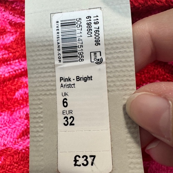 💎 River Island Tweed Mini Skirt Pink - Picture 8 of 13